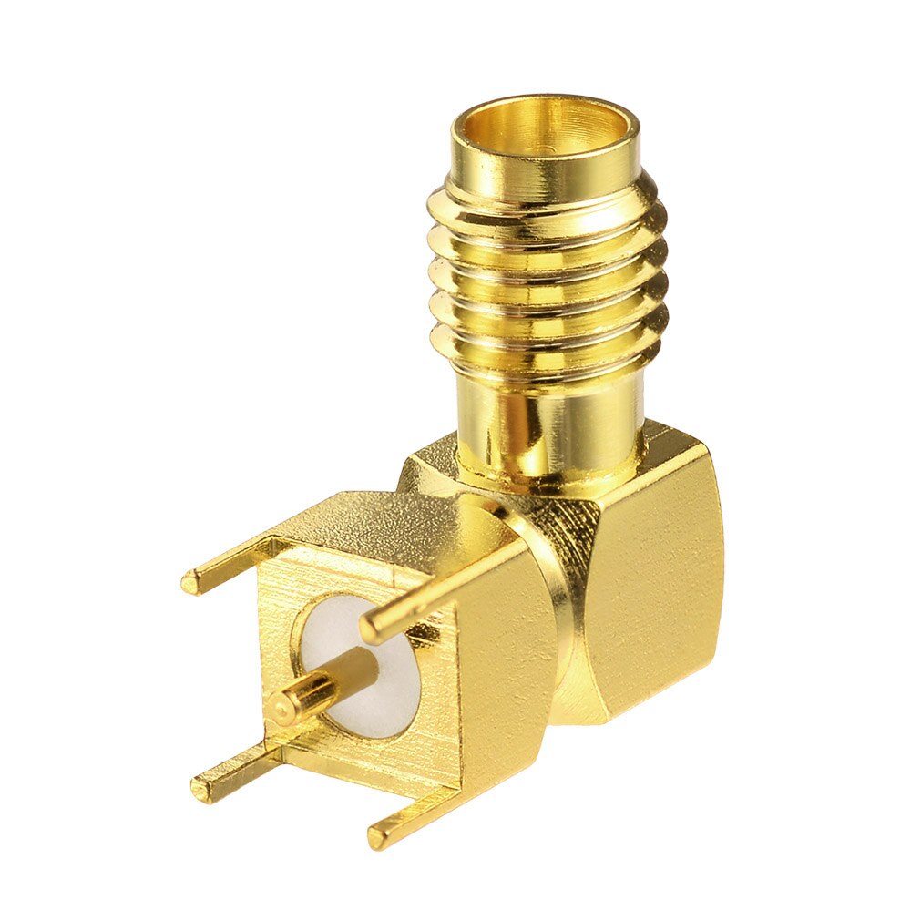 Superbat Ssma Vrouwelijke Haakse Through Hole Voor Pcb Rf Coaxiale Connector