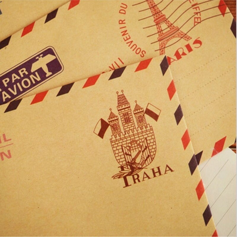 Lot de 10 enveloppes Poly Vintage, 9.7x7.5cm, en papier de rangement en papier pour cartes postales en papier de rangement pour lettres cartes postales