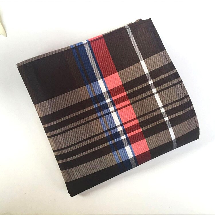 Classy Paisley Plaid Check Mens Silk Handkerchiefs Red Gray Blue Black Yellow Men Wedding Pocket Square: GZ-09