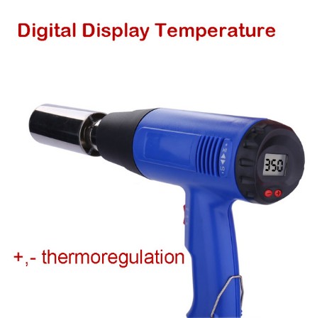 Varmekrympbar hetteforsegler vinkrympbar hettemaskin multifunksjon digital temperaturjusterende luftpistol: Sett 1