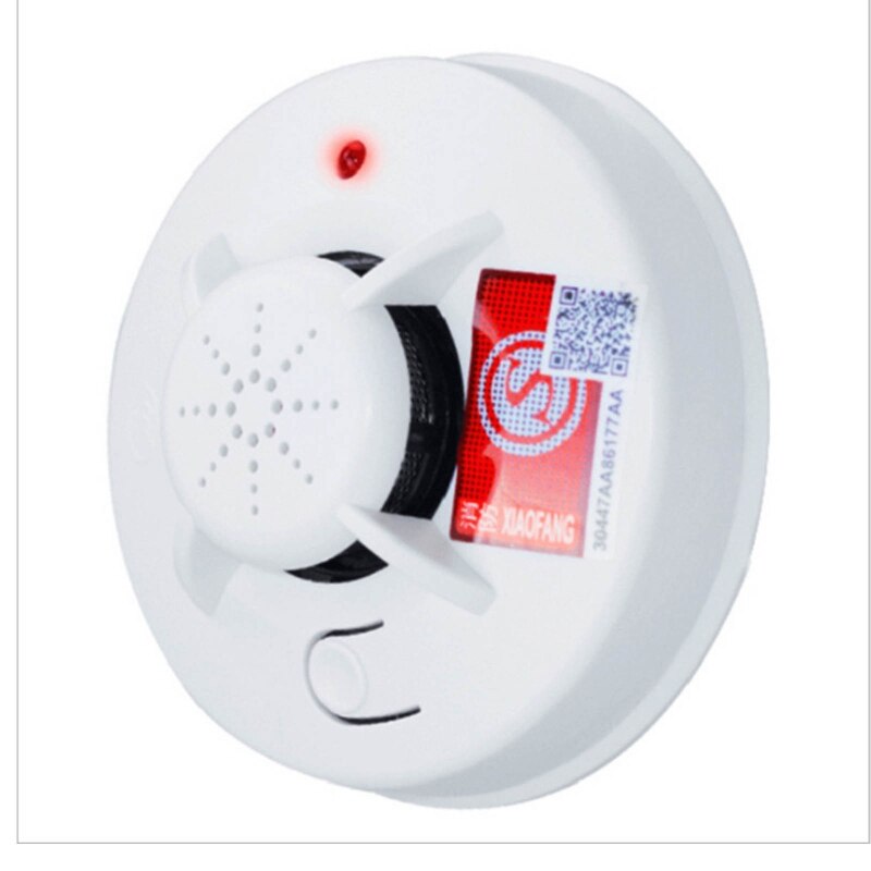 Smoke Detector Battery Operated Smoke Alarm 360° Detection Antiflaming Material Fire Detector with Light Sound Warning