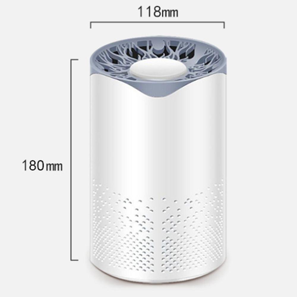 Air Purifier LED 4 Layer Air Cleaner Filter USB Charging With Night Light HEPA Filters Compact Desktop Purifiers