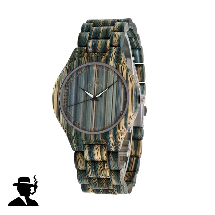 REDEAR Koppels Bule Bamboe Hout Horloge Luxe Vrouwen Automatische Horloge Mannen Automatische Quartz Horloges: Men