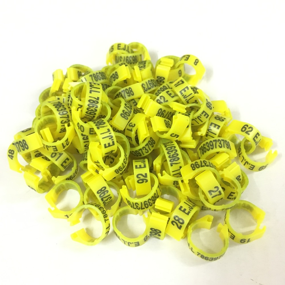 100 stk plastik snapringe duebånd