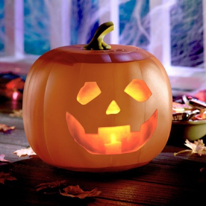 Halloween Talking Animated Pumpkin with Built-in 3-in-1 Projector & Speaker for Home Party