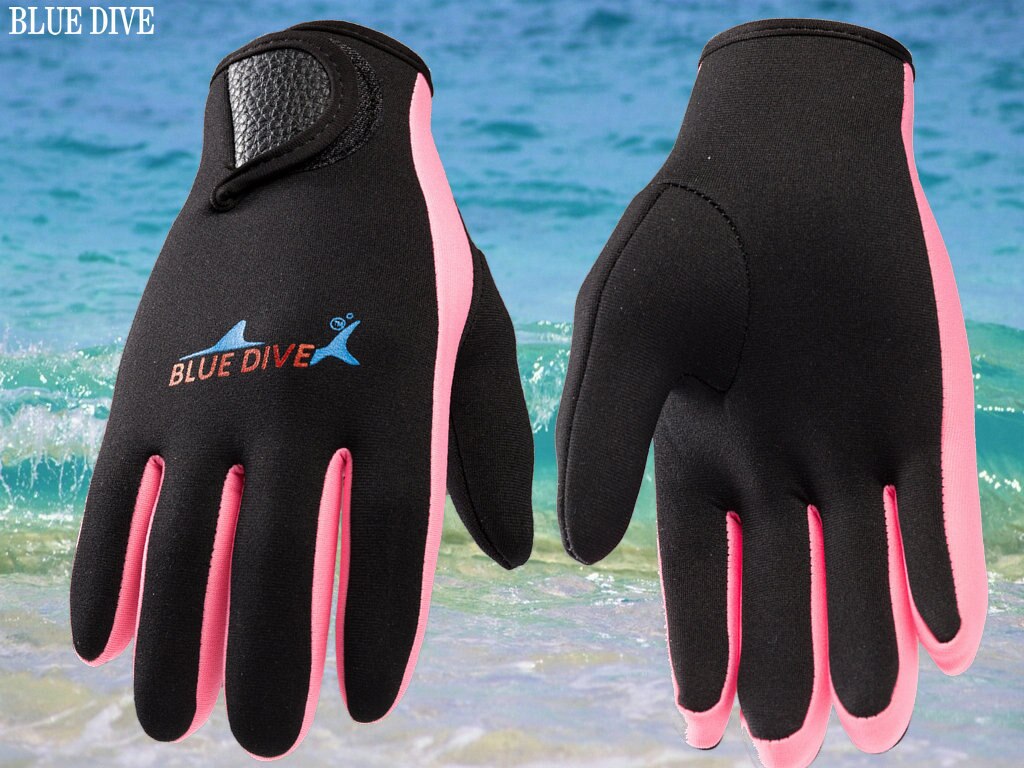Gants de plongée sous-marine en néoprène, 1.5mm, chauds pour hommes et femmes, équipement de natation, surf, pêche sous-marine: Rouge / M
