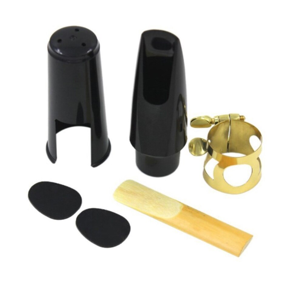 Saxophone Mouthpiece Set with Cap Metal Buckle Reed Sax Musical Instrument Accessories: high pitch