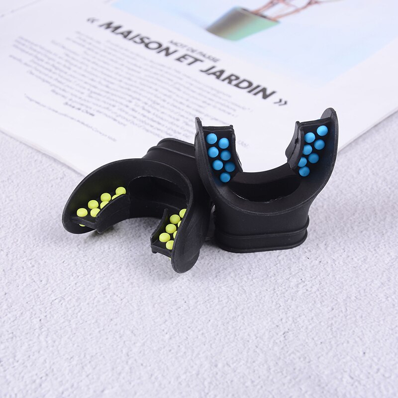Embout en Silicone de plongée sous-marine onglet régulateur de remplacement tuba confort ajustement embout couleur noir/jaune
