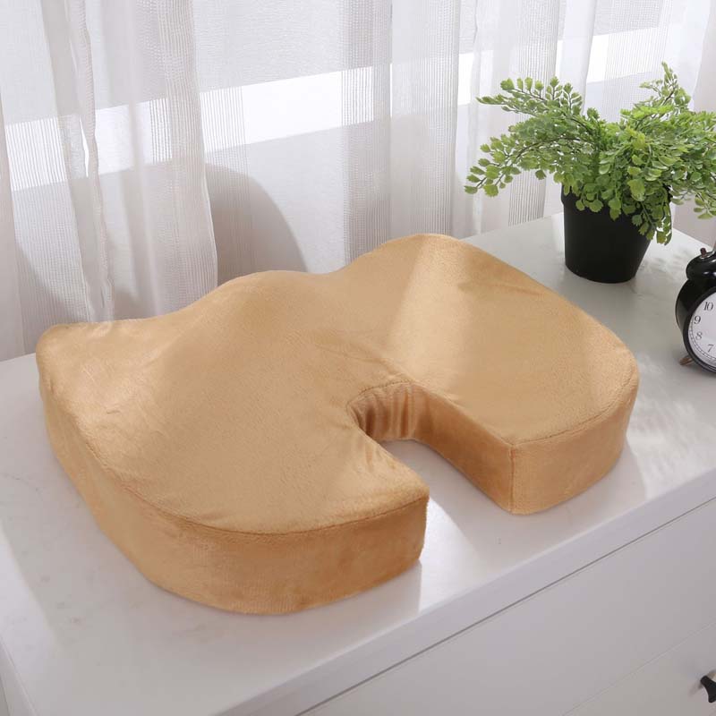 Orthopedic Booster Seat Cushion Memory Foam Chair Massage Pad Office Back-rest Pad Driver Pilot Headrest