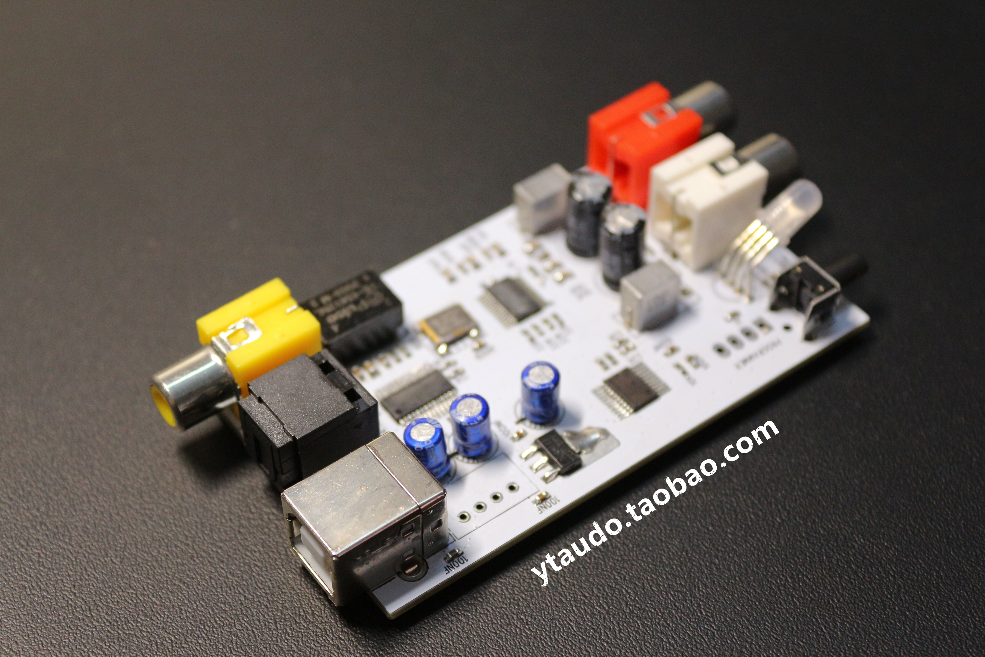 Analog to fiber coaxial ADC sound signal to spdif Fiber coaxial digital signal to decoder