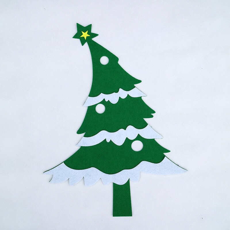 Wooden christmas wall red decoration flake