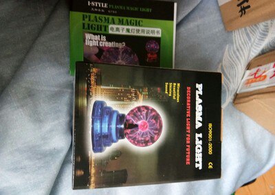 Novelty Lightings Glass Magic Plasma Glass Ball Light Table Lights Sphere Nightlight Kids For Year Xmas Magic Desk Lamp