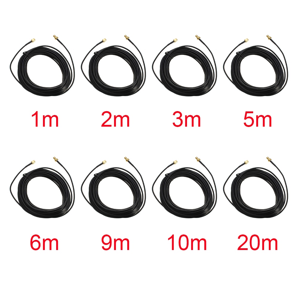 RP-SMA Extension Cable WiFi Antenna Router Standard RG174 Stable Signal Male Female Wire Coaxial Computer Universal