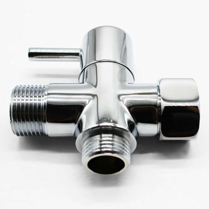 1/2inch Brass 3Ways Diverter Valve Joint Adapter For Shower Head Sprinkler T Shape Adapter Connector For Angle Valve Hose Bath