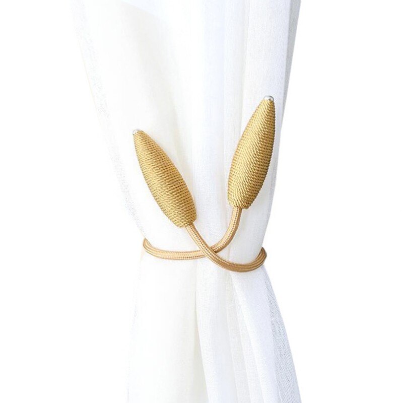 Gordijnen met strik, eenvoudige moderne gordijnen, touw, riem, gordijnklem, slaapkamer, woonkamer, gordijngesp