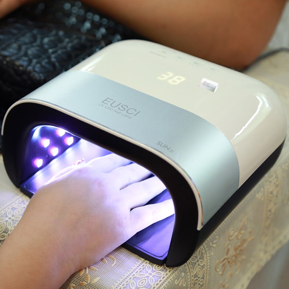 SUN3 Nail Dryer Smart 2.0 48W UV LED Lamp Nail with Smart Timer Memory Invisible Digital Timer Display Nail Drying Machine