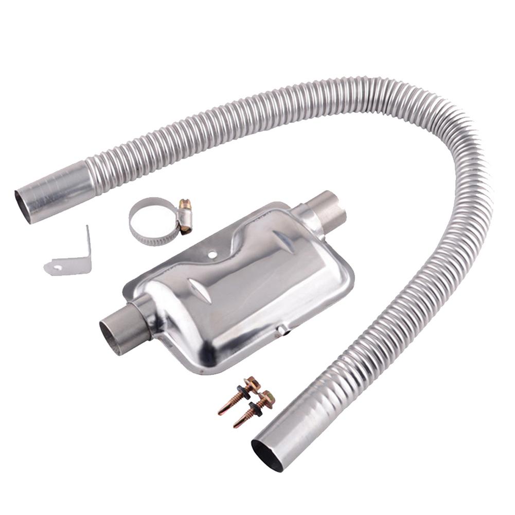 Silenciador de escape para calentador de coche, accesorios de calentador de aire diésel para estacionamiento, tubería de acero inoxidable, Webasto/Eberspacher, 60/150/200cm: 200cm