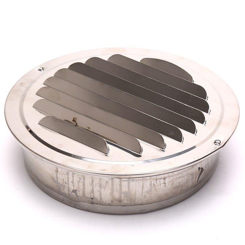 1pc Stainless steel Exterior wall air outlet vent grille 70-200mm round duct cap