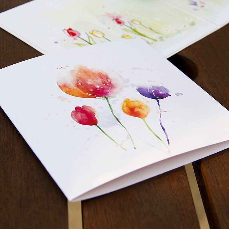 3d pop up-kort tulipaner blomster lykønskningskort til mors dag fødselsdag valentinsdag