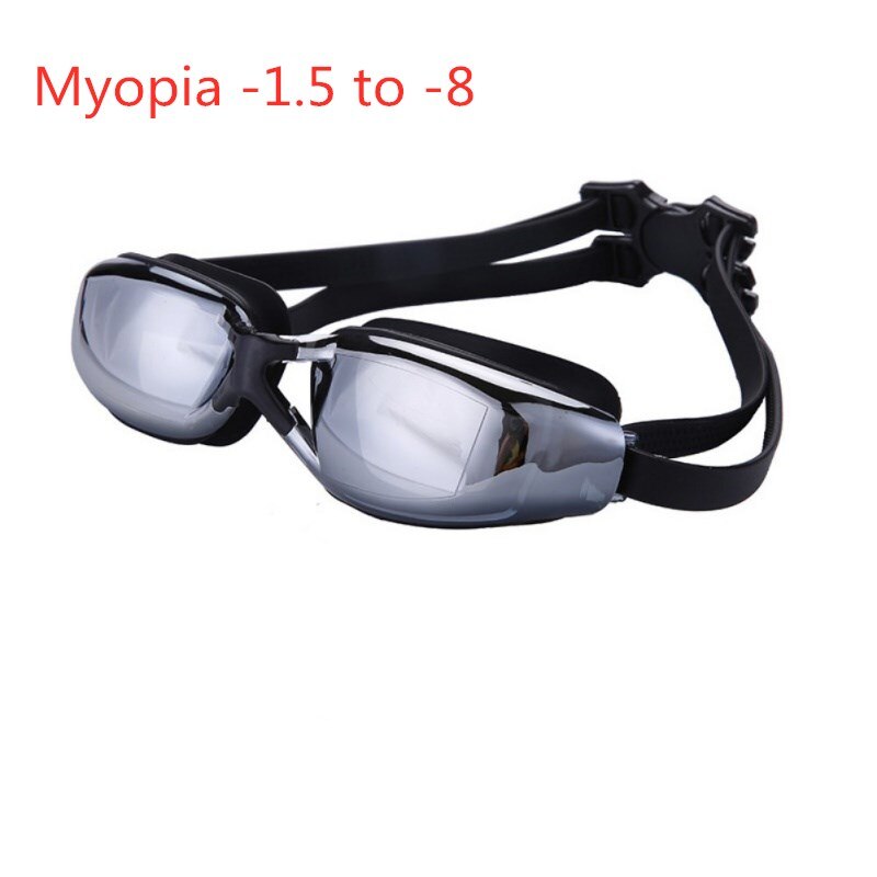 Swimming Glasses Myopia Women Men Anti Fog Silicone Waterproof Swim Pool Eyewear Optical Diving Goggles