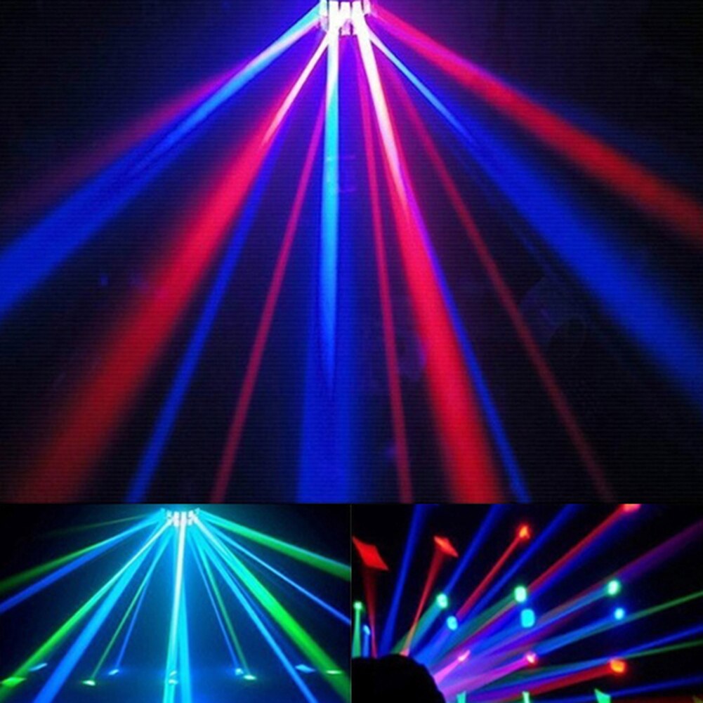 Lydaktivert fjernkontroll scene effekt lys ktv fest krystall magisk ball led flamme scene lampe projektor dj focos de natal