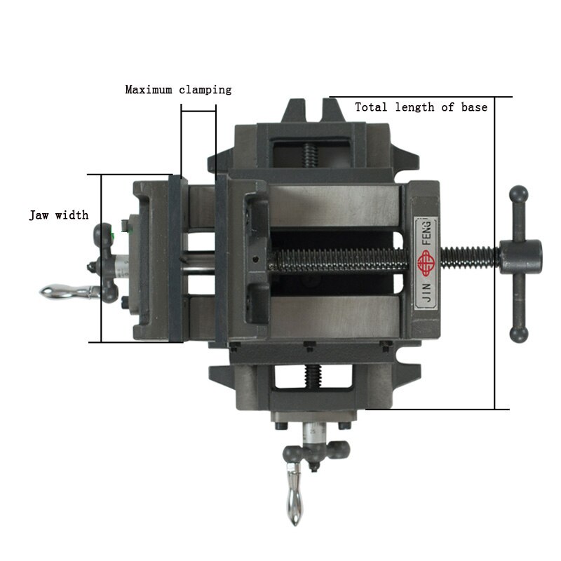 Cross Vise Precision Heavy Duty Bench Vise Bench Drill Milling Machine Cross Vise 3 Or 4 Inch special cross pliers