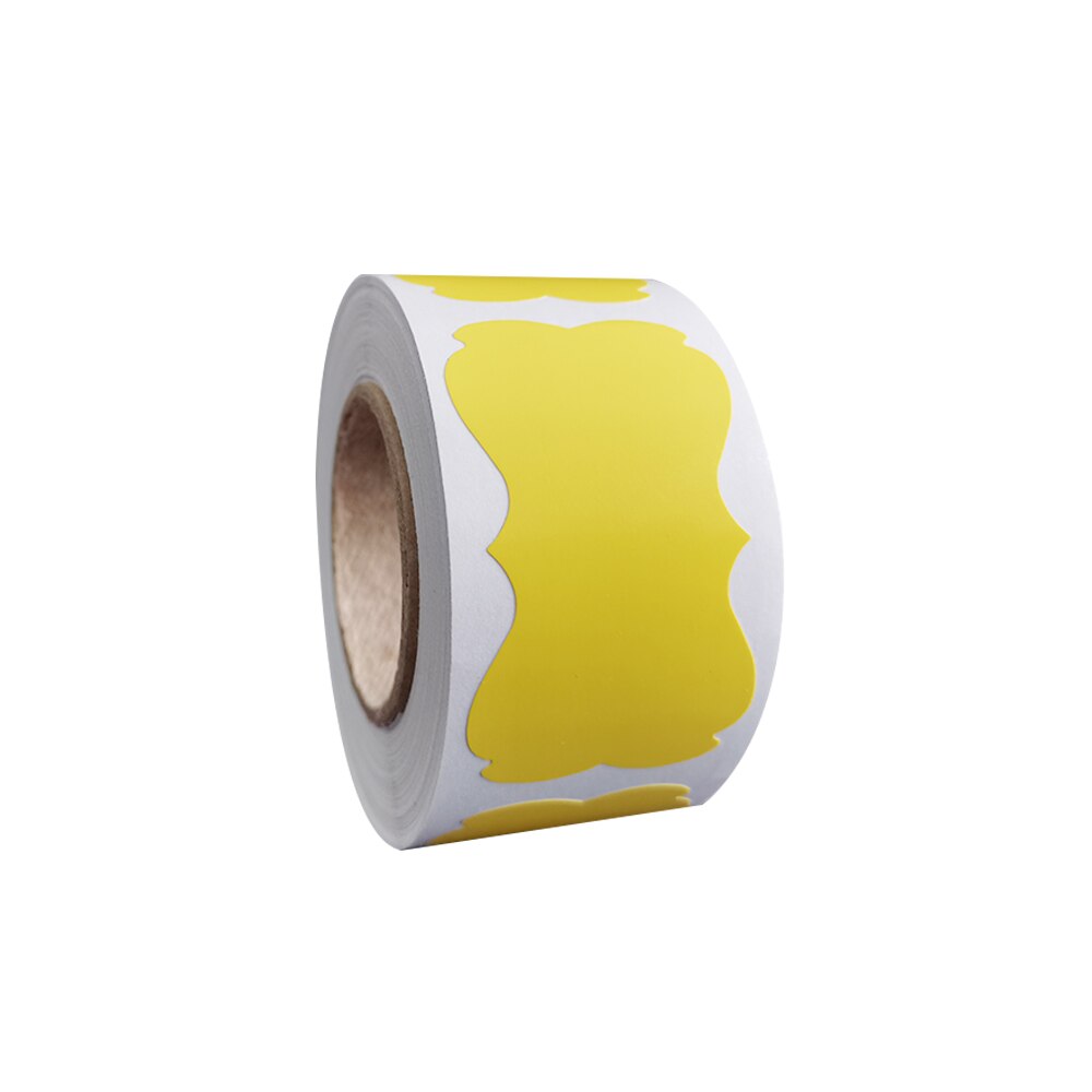200Pcs Potten Voor Kruiden Voor Thuis Sticker Uitwisbare Waterdichte Beweegbare Blikjes Kleur Pvc Fles Schoolbord Stickers Voor Keuken Conv D: yellow