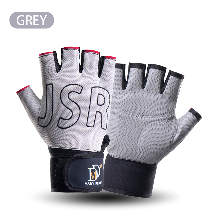 Guantes de ciclismo de Gel de medio dedo, antideslizantes, antisudor, guantes de bicicleta de carretera para hombres, guantes de Mtb, equipo de ciclismo de Gel de medio dedo: Gris / XL