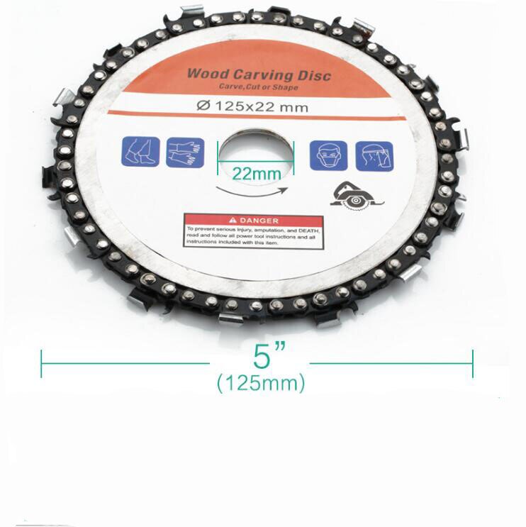 Grinder Wood Carving Chain Disc Wood Carving Disc Woodworking Chain Grinder Chain Saws Disc Chain Plate Tool 5 Inch 4 inch: 12.5cm