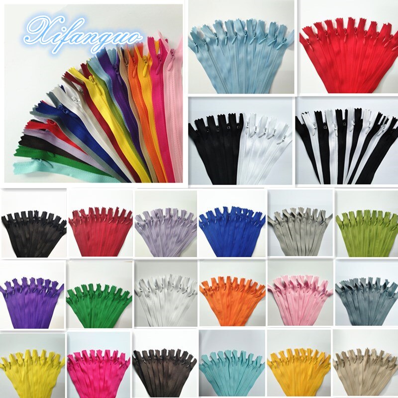 100pcs mix 3# Concealed zipper 30-50cm (12-20 inch) Tailor sewing process @