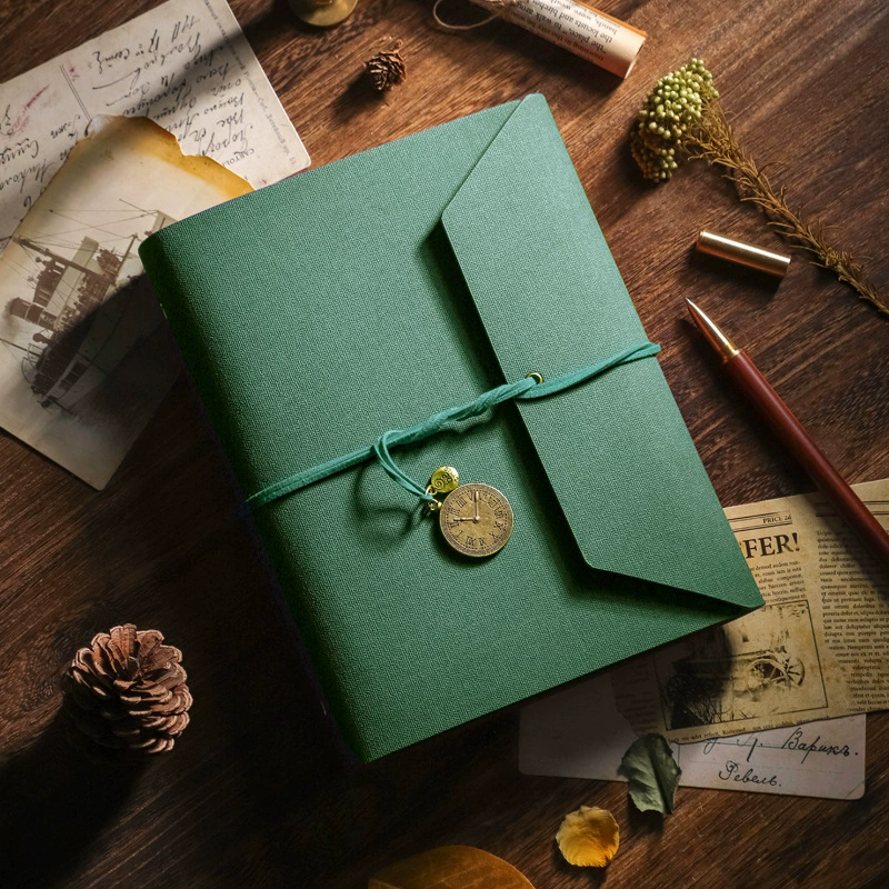 Álbum de fotos DIY, libro de recuerdos de cuero, película de papel Kraft, álbum de fotos conmemorativo, almacenamiento de sobres, álbum autoadhesivo de: YELLOW