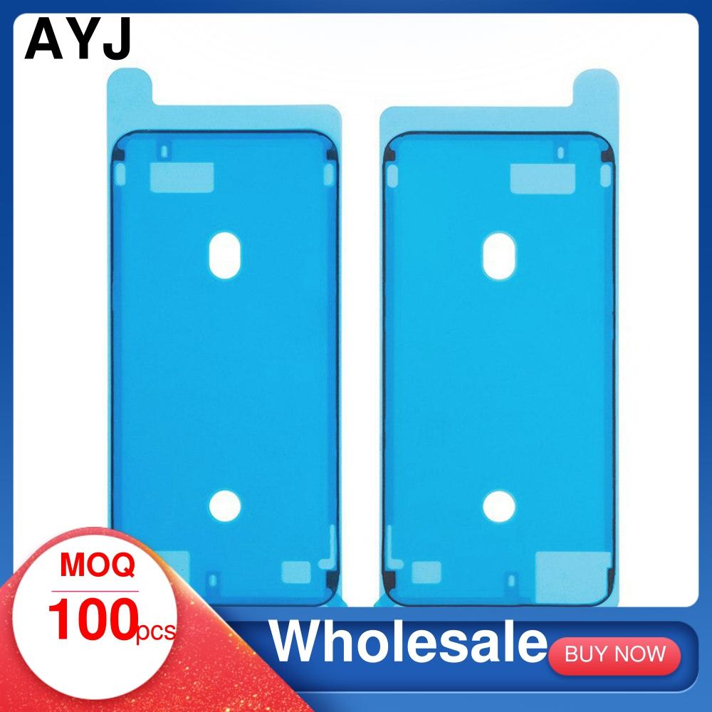 100 wodoodporna naklejka na iPhone 6S 7 8 Plus XR X XS Max 11 12 Pro Max Mini samoprzylepna rama ekranu LCD dwustronna taśma naprawa