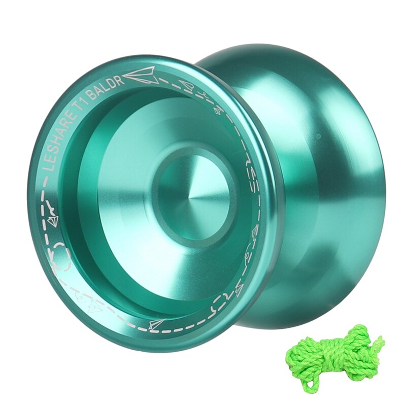 Yoyo Unresponsive Yoyo Competitive Yo-Yo,Alloy Yoyo for Beginners,Easy Practise Tricks,with Strings: Green