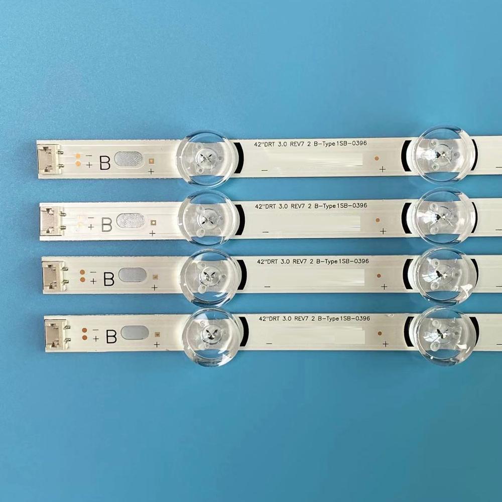Tira de luces LED de retroiluminación, accesorio para LG 42LB561B 42LB582U 42LB582B 42LB5820 42LB580U 42LB563U 42LB653V 42LB652V 42LB631V, 8 unids/set