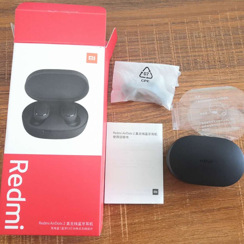 Original Xiaomi Redmi AirDots 2 AirDots S AirDots básico Ture inalámbrico Bluetooth auricular reducción de ruido auriculares estéreo: Redmi AirDots 2
