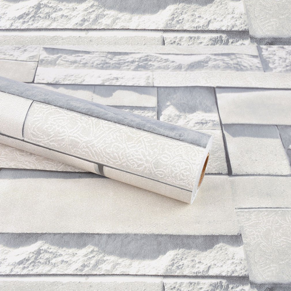 Simulation Environmental Protection Self-adhesive Wallpaper Pvc Waterproof 3d Wall Sticker Living Room Decoration