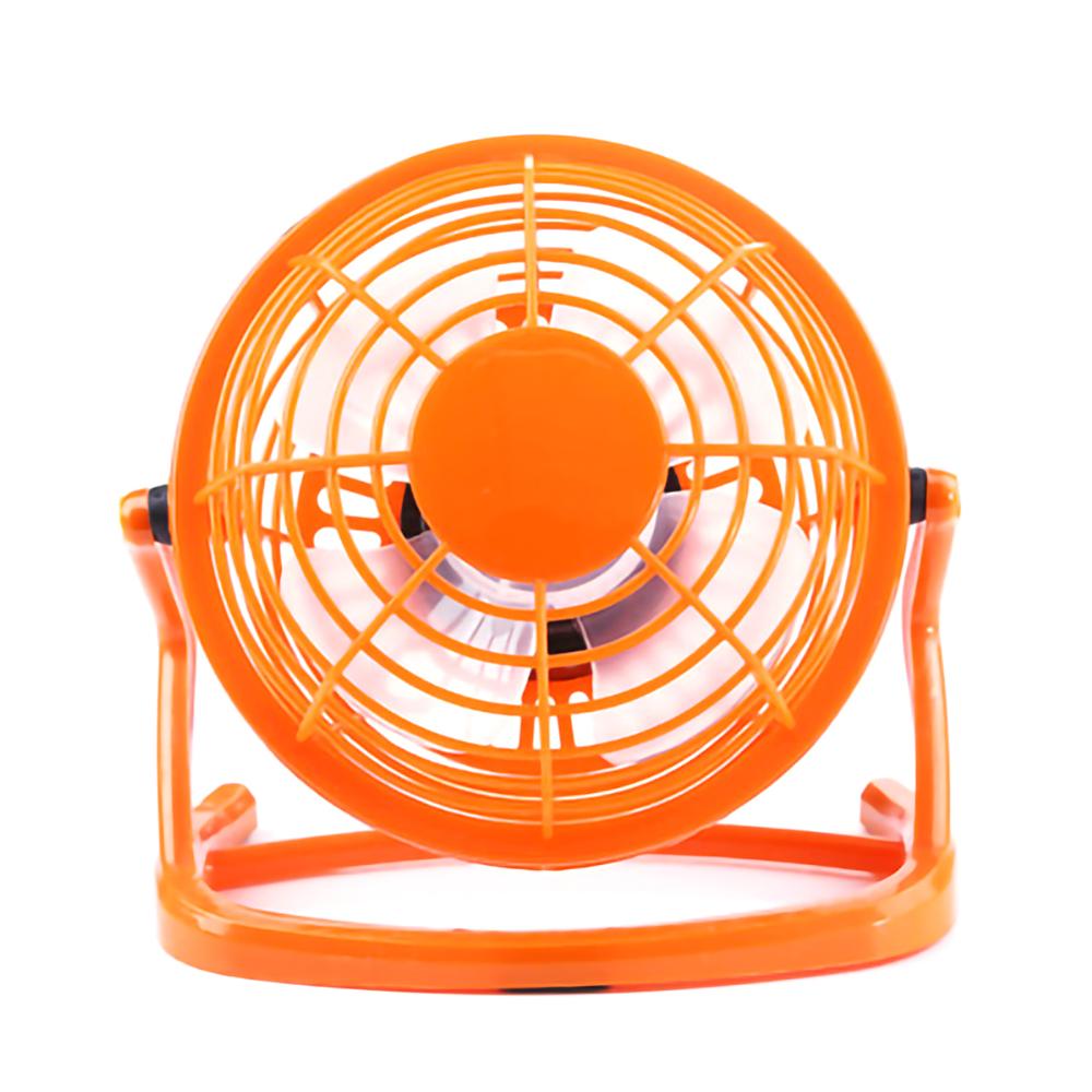 Mini Dc 5V 500MA Bureau Ventilator Kleine Ultra-Stille Nb En Pc Cooling Fans Persoonlijke Koeler Usb Aangedreven draagbare Tafel Ventilator: orange