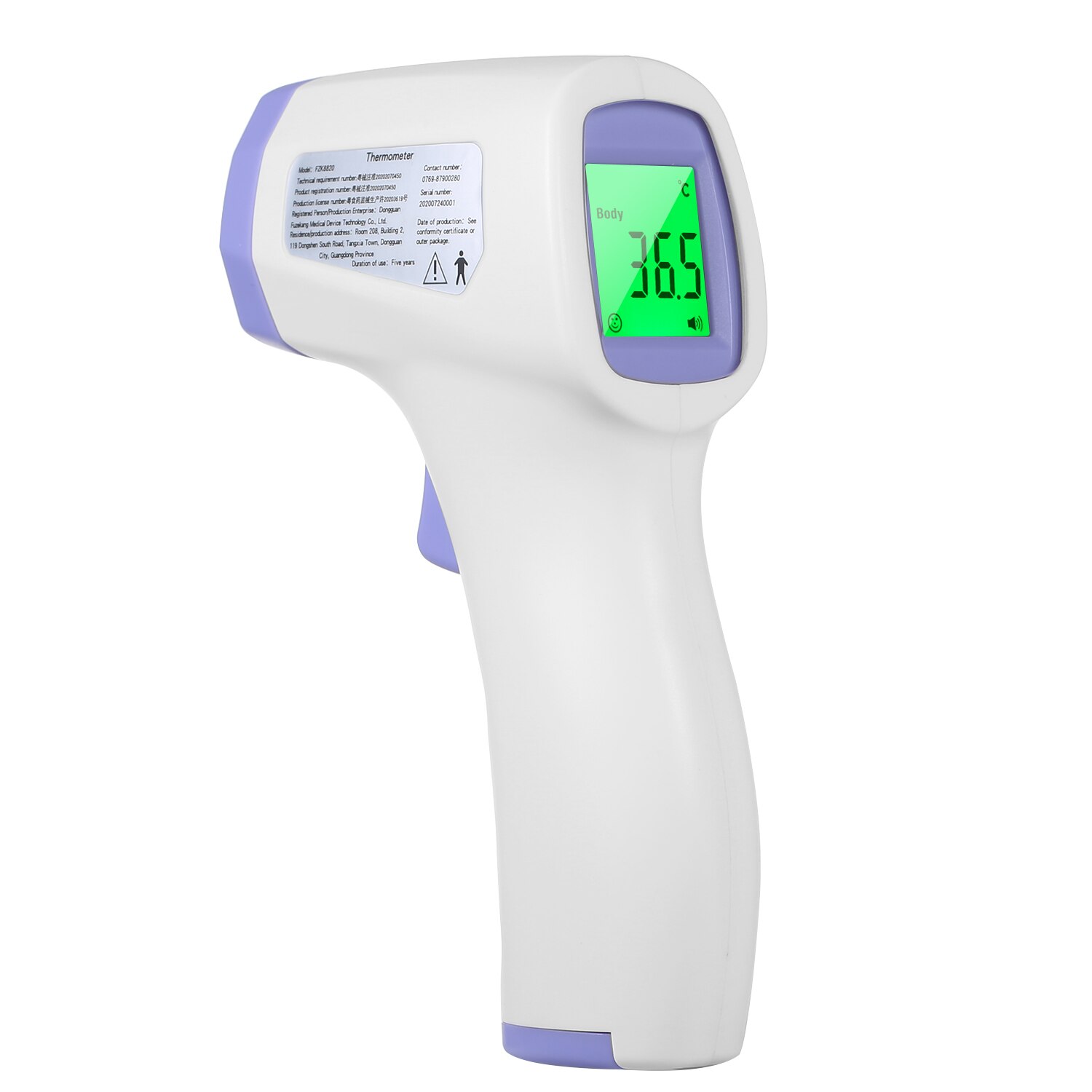 Digital Infrared Forehead Thermometer IR Thermometer Non-contact IR Infrared Thermometer LCD Temperature Meter with Fever Alarm