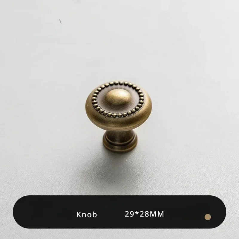 Antikke bronze messing skabsgreb retro garderobe skoskabe til skuffer køkkengreb tilbehør: Sort