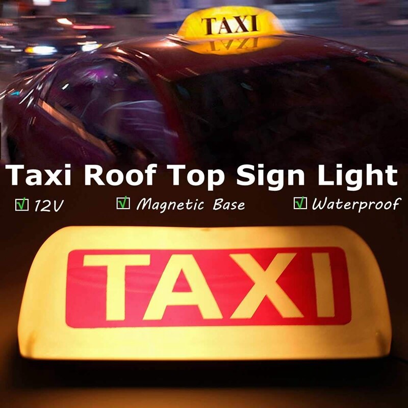 12V Waterdicht Top Teken Magnetische Meter Cab Lamp Licht LED TAXI Signaal Lamp