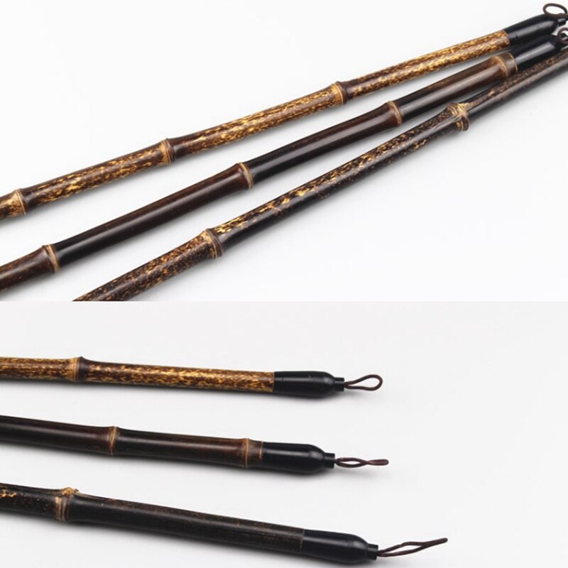 3PCS Wenfang Sibao Purple Bamboo Brush Set Natural Slub Brush Calligraphy Pen Hook Line Pen