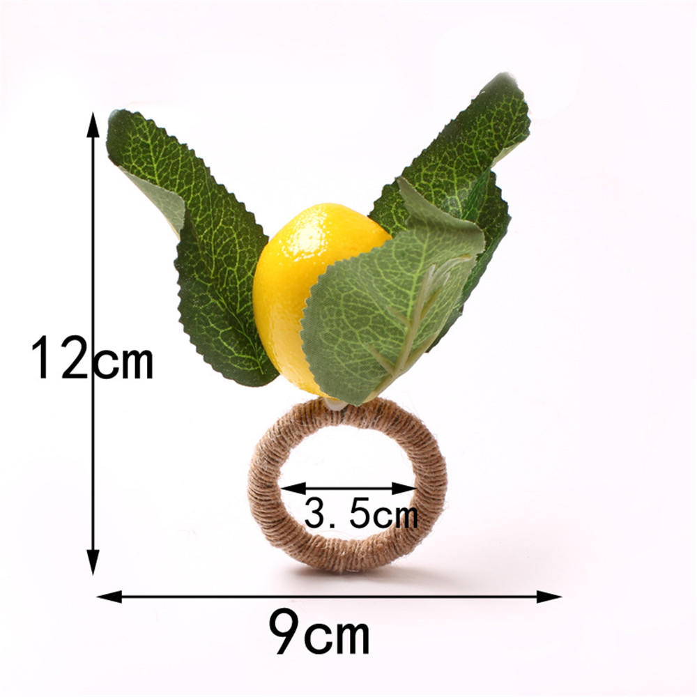 Citron servett ring metall julgran krans spänne servett ringar bröllop bankett hotell bord levererar cirkel dekoration: Druvguld