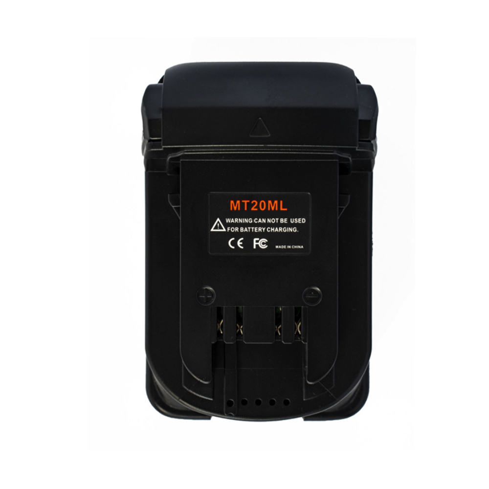 Adaptateur de convertisseur de batterie pour Makita, batterie Li-Ion 18V Bl1830 Bl1860 Bl1815, commutateur vers batterie Li-Ion Milwaukee mt20 ml