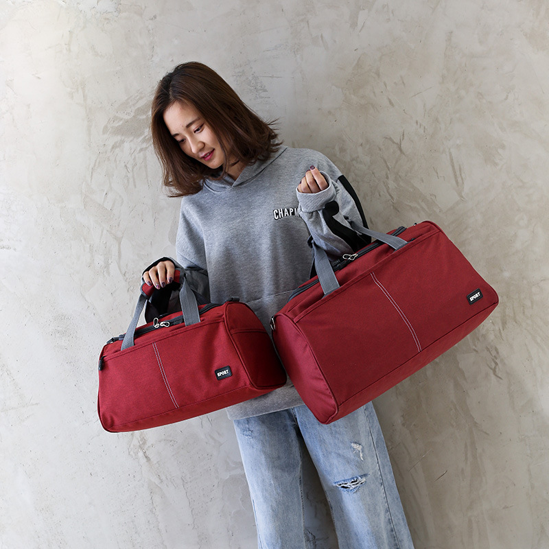 Large Capacity Travel Bag with Shoulder Strap Adjustable Duffel Hanging Suitcase Women Handbag Totes Outdoor Sports