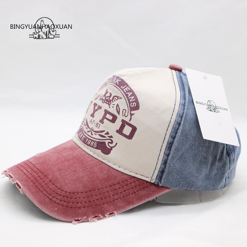 BINGYUANHAOXUAN2017 Zomer & Herfst Casual Katoen Vrouwen En Mannen Brief Gedrukt Snapback Baseball Caps Verstelbare Hoed: 1