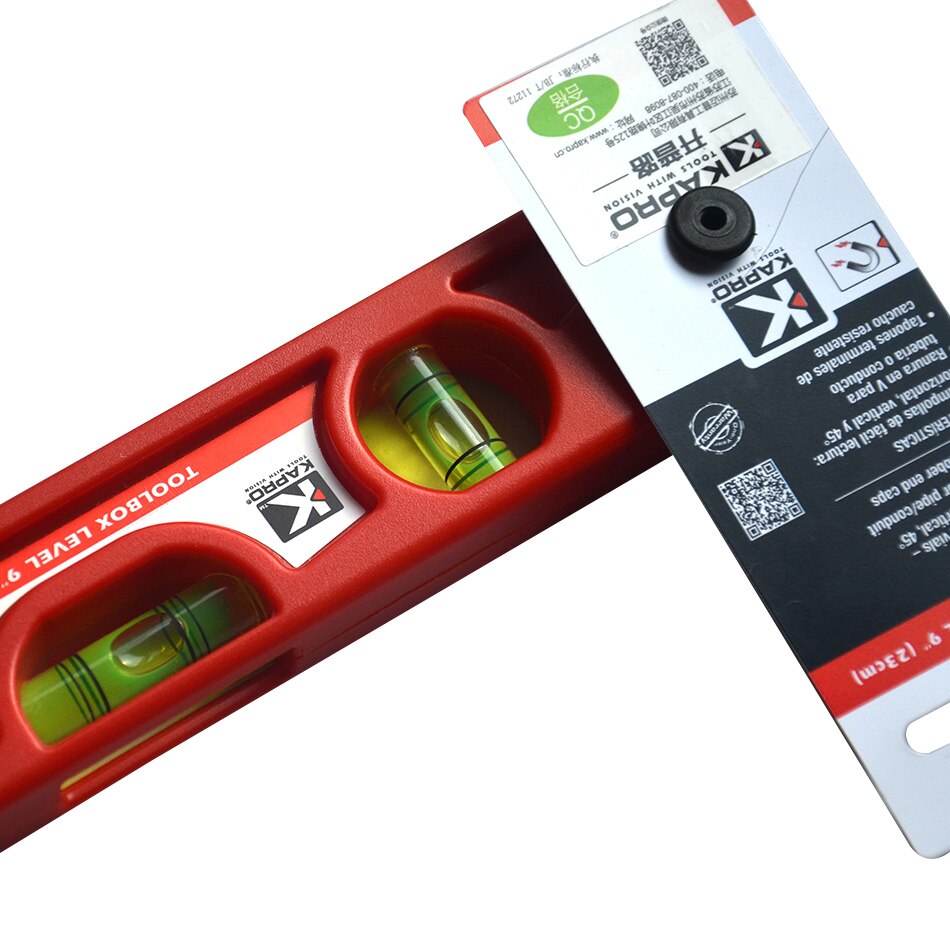 KAPRO Original High Precison Portable Level Measuring Instrument With Level Bubbles Magnetic Material Level Measuring Ruler