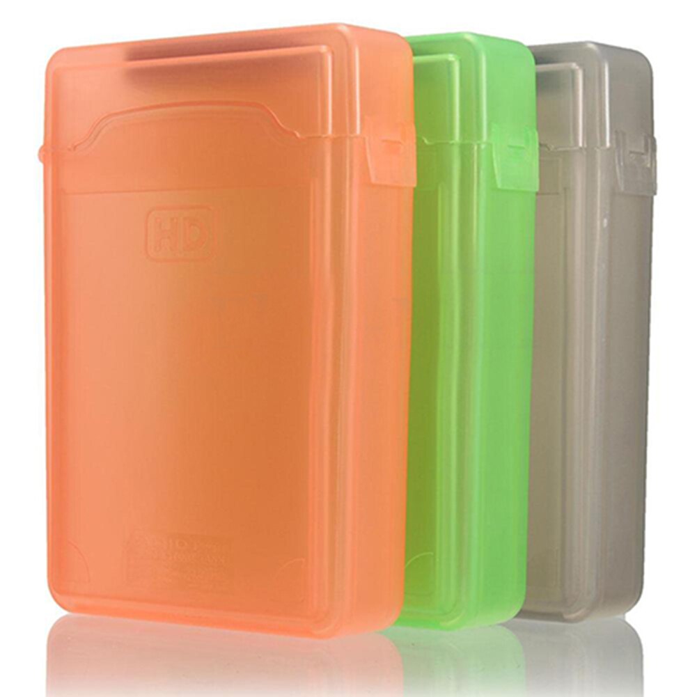 1 PC 3.5 "Portable IDE Sata HDD External Case Hard Drive Case Hard Case Plastic Protection case