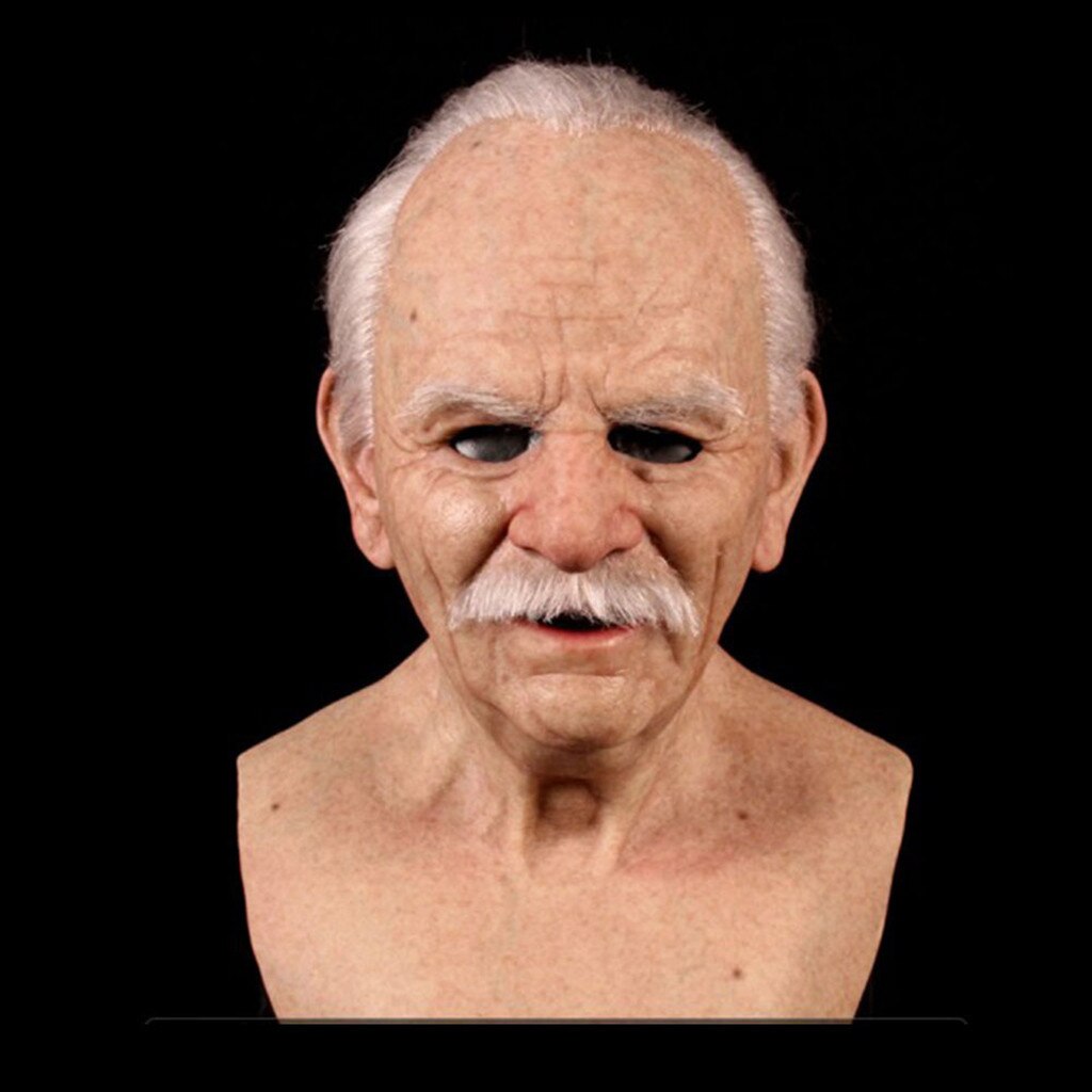 Halloween Adult Toys The Elder Cosplay Cover Funny Prop Supersoft Old Man Realistic Mask Interesting Toys