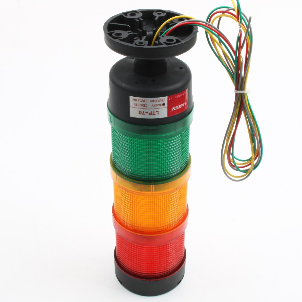 Industriële Stack Light Led Ltp Lampen Rood Blauw Groen Zoemer Normale Flash 24V 110V 220V 12V Turn Rond 3 Layer Afneembare