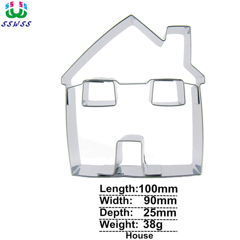 Super Huis Vorm Cake Decorating Fondant Snijders Gereedschap, Dagelijkse Benodigdheden Cookie Bakken Mallen, Directe Verkoop